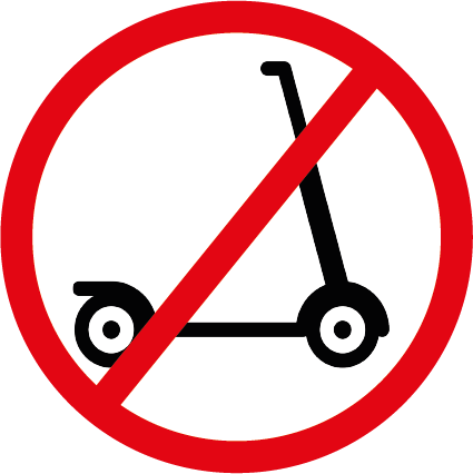 Verboten Schild E Scooter