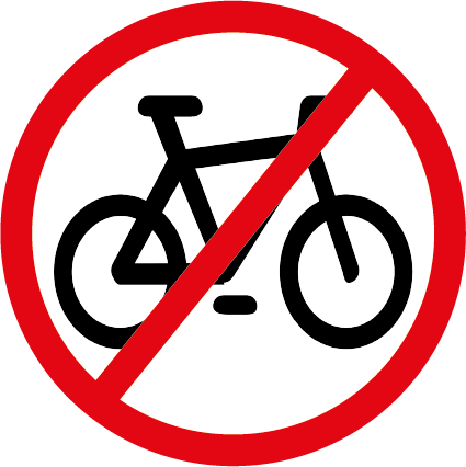 Verboten Schild Fahrrad