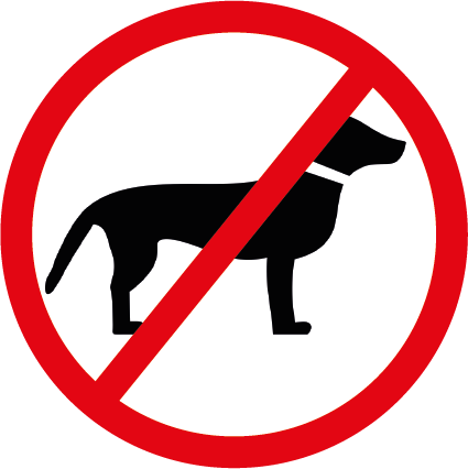 Verboten Schild Hund